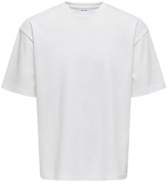 Only & Sons Homme Onscaspian AUT Tee T-Shirt, Blanc-3, L EU