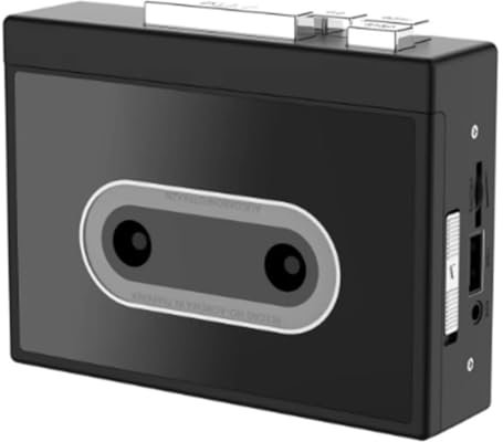 Fzzuzdlap Lecteur de Cassettes Son Stéréo U Disk FAT32 DC 5V 128KPS Magnétophone Cassette pour L'Apprentissage des Langues Musicales à