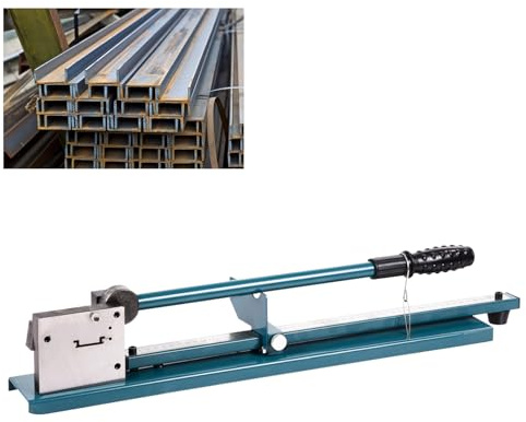 Manual Din Rail Cutter Tool Single Groove With 50cm/20in Scale Ruler for Cutting 35mm Wide, 7.5mm High, Cutting Machine Guide, Slotted Ruler For Slotted Iron Aluminium and Steel Guide Din Rails