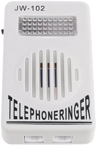 Hxhsgmeh Suoneria Telefonica Amplificatore Telefonico Altoparlante da Parete Luce Stroboscopica Lampeggiante Campanello Suono Extra Forte