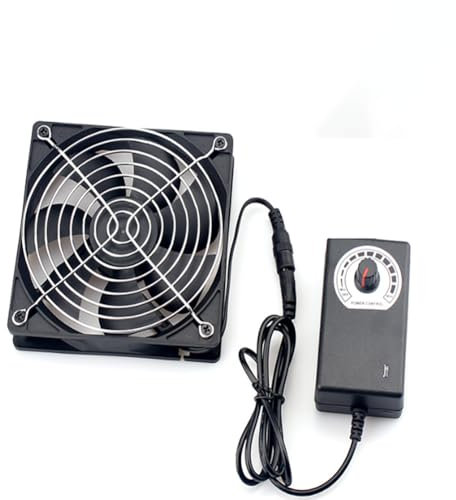 Ventilador PC de 120mm 12V USB Ventiladores PC 120mm con 3 Velocidades Ajustables, Ventilador de Refrigeración Electrónico para PS4 Laptop TV Box Router (2)