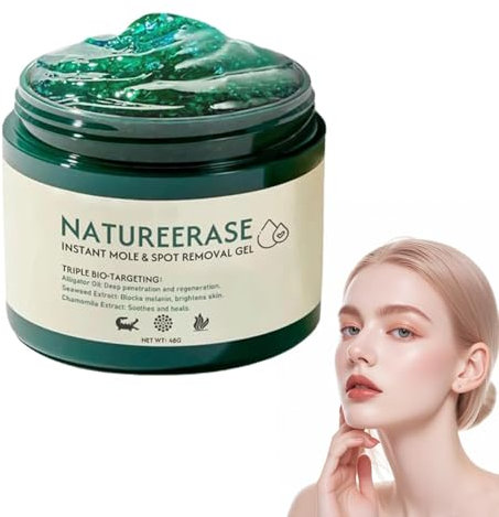 Dermaease Natureerase Gel D'élimination Instantanée Des Grains De Beauté, Natureerase Crème D'élimination Des Grains De Beauté, Crème Correctrice Professionnelle, Ingrédient Naturel (1pcs)