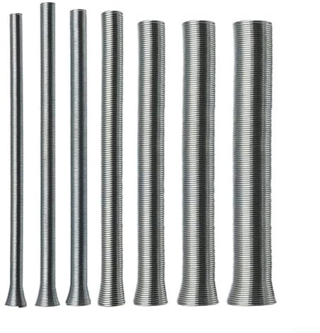 Set di 5 piegatubi a molla per uso professionale, perfetti per piegare tubi in rame e alluminio con facilità (19 mm)