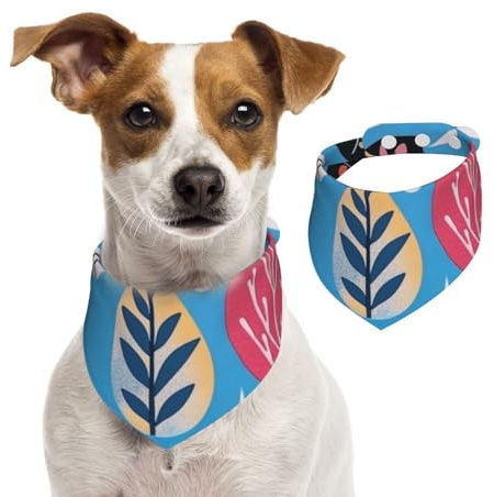 Generic Dreieckiges Halstuch, niedliches Hundehalstuch, verstellbar, mit Druckknöpfen, für Hunde, Welpen, Katzen