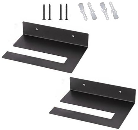 GMBYLBY 2 Stück Skateboard-Rack zur Wandmontage, horizontale Eisenhalterung, Surfbrett- und Longboard-Deck-Display-Ständer für Garage