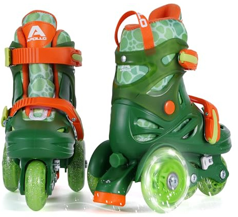 Apollo Kids My 1st Skates Adjustable - verstellbare Rollschuhe für Kinder, Größe 26-30, Roller Skates für Mädchen und Jungen, ideal für Anfänger, Trainings-Rollschuhe mit Doppelbremse