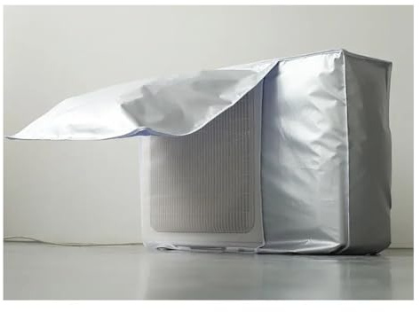 Bâche de Protection pour climatiseur Split, Compatible avec Les condenseurs extérieurs, Les appareils externes, étanche à la poussière et à l'eau, Protection Contre la Neige et l'hiver (80 x