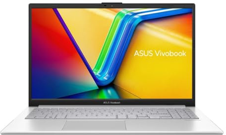 ASUS Vivobook Go 15 Laptop AMD Ryzen 3 7320U 8GB LPDDR5 RAM 128GB SSD 15.6 Full HD IPS Display Windows 11 Home S WiFi 6E Cool Silver Lightweight Everyday Laptop - E1504FA-90NB0ZR1-M04CV0
