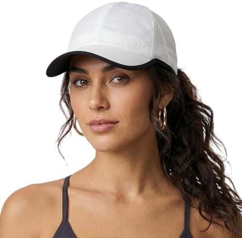 TOP-EX Damen Pferdeschwanz Baseball Cap, kühlende UPF 50 Laufkappe, leicht | kühlendes Schweißband, komfortable Zopföffnung, zuverlässiger Regenschutz, luftige Mesh-Einsätze, atmungsaktiver komfortabel