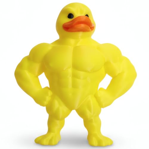 ZGDYi Figuras de Pato en musculoso Impresas en 3D, decoración Divertida para hogar y Oficina, Estatua Coleccionable de Pato Culturista para Escritorio, Regalo Originales para los Amantes del Fitness