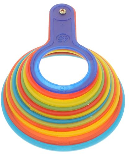 BETOOKY Anillos Medidores de Diámetro de Frutas Plásticos Juego de 12 Piezas para Clasificación de Naranjas y Melocotones en Mercados y Granjas Color Aleatorio