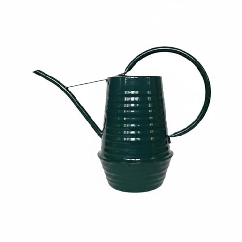 predolo Regadera Retro de Metal Trompa Larga Regadera Pequeña de 1 L Resistente Al Desgaste Jardinería para Macetas, Interior, Balcón, Verde Oscuro
