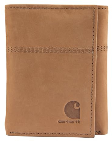 Carhartt Men's Legacy Trifold Wallet Accessory, Brown, One Size