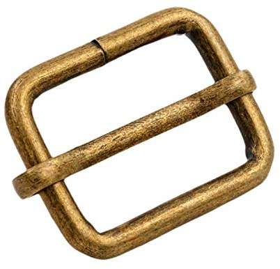 Wuuycoky Bronzefarbene Metall-Schnalle, bronze, Inner length:1.5,Inner width:0.8,10Pcs