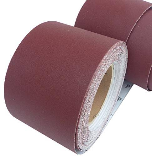 25m Schleifpapier Rolle 93mm X 25m Korn P100 Schleifband Schleifrolle Rollenschleifpapier BOHRFUX