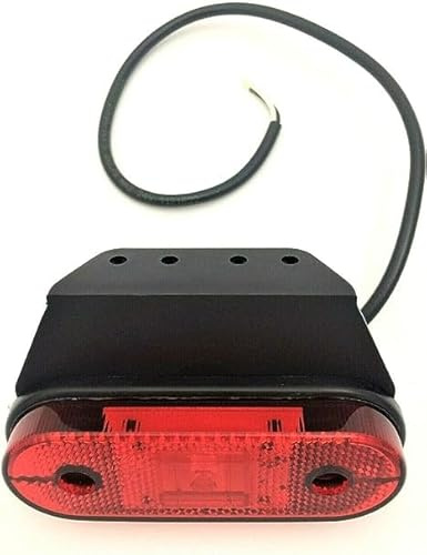 Matel Service LED Begrenzungsleuchte 12V 24V Umrissleuchte Anhänger LKW 120x74x45 mm rot