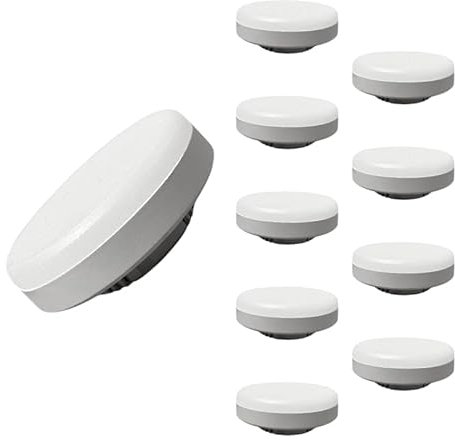 SILAMP Ampoule LED GX53 7W (Pack de 10) - Blanc Chaud 2300K - 3500K