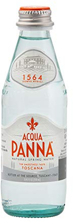 Acqua Panna Still Natural Spring Water in a Glass Bottle of 250ml/8.45 Fl.oz -Case of 24
