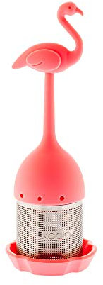 Koala Spain Infusor de Té Divertido, Forma de Flamenco, Base Antigoteo Silicona