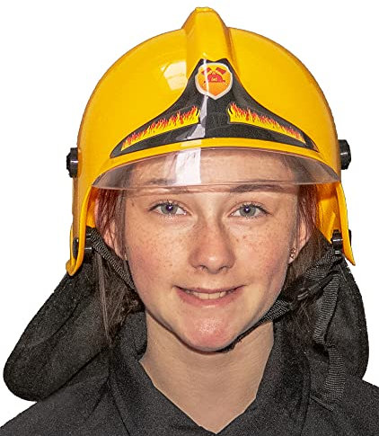 narrenkiste O23090-14 gelb Kinder Damen Herren Feuerwehrhelm Feuerwehr Helm