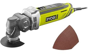 Confezione RYOBI Utensile multifunzione RMT300-SA - 300W - borsa di trasporto - 10 triangoli abrasivi - RAK10MT