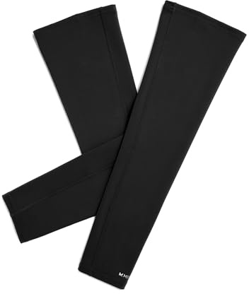 MISSION Cooling Sun Sleeves, UPF 50 UV Protection, Instant Cooling, 2hr Cool, Lightweight 4-Way Stretch, One Size Fit (Black)