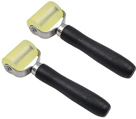 Tiardey 2PCS Rullo di Pressione Rullo di Pressione in Silicone Rullo di Pressione per Nastro per Bordi e per saldare teloni in PVC