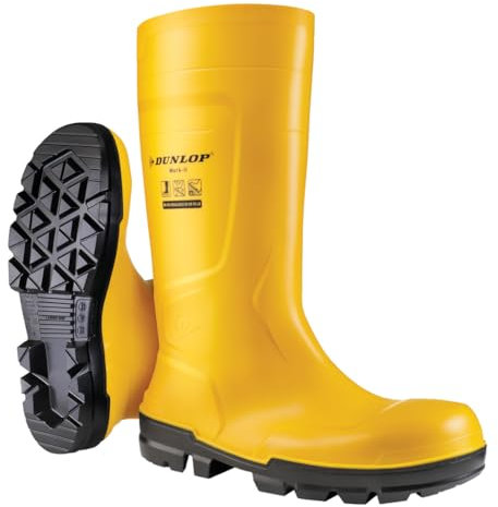 Dunlop NB2JF01 Stivali Impermeabili Da Lavoro Antinfortunistica S5 Gialli 42