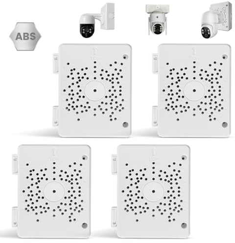 Security Camera Junction Box, Outdoor IP65 Waterproof Base Junction Boxes | ABS Plastic Cable Concealment Box, Fits PTZ Security Cameras