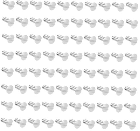 KITANDOVE 200stücke Weißes Ovalkopf Schrauben Für Wandplatten Ersatzschrauben Mit Schlitz Für Steckdosenabdeckungen Und Schalterabdeckungen Langlebig Und Korrosionsbeständig