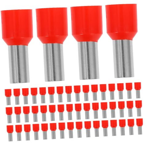 GLEAVI 100stücke Crimp-kabelschuhe Für Aderendhülsen Isoliertes Kabelzubehör Kabelverbinder Für Elektrische Anschlüsse Schnelltrennkupplungen Mit Gabelkabelschuhen