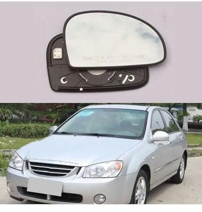 Umkehrlinse Rückfahrglas Spiegel Für Kia Für Cerato 2006-2011 Autozubehör Autoseitenspiegel Reflektierende Linse Rückspiegellinsen Glas Mit Heizung 1 STÜCKE Außenspiegelglas(1PCS Right Side)