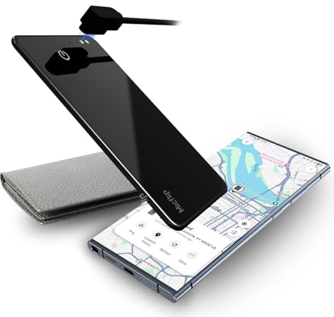Wallet Tracker Card for Samsung, Smartcard for Passport Bag Suitcase, IP67 Waterproof, Item Finders Work with Samsung SmartThings App, Reverse Phone Find, 7-Day Location History, Magnetic Charging