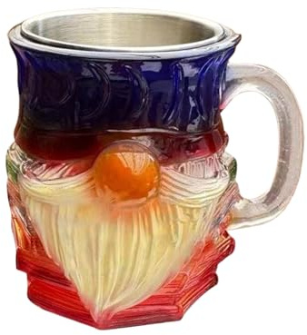 Rrlihjgu Tazza da caffè Libro,Tazza da tè 3D - Decorazione da collezione in resina colorata per cucina regalo Natale compleanno