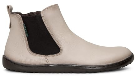 miMaO Botines de horma ancha con elásticos laterales Taupe EU 35