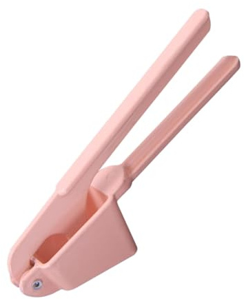 BESPORTBLE Multifunction Alloy Garlic Press Mincer Slicer with Peeler Pink Kitchen Gadget for Home Cooking and Food Preparation