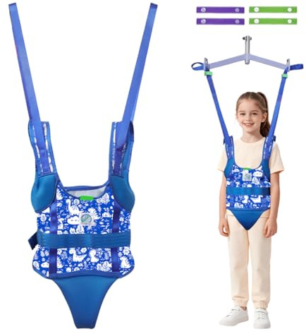 Ehucon Écharpe de Levage Pédiatrique pour Rééducation à la Marche, Gilet avec Maille 3D Respirante, Boucles Réglables, Soutien des Jambes, Capacité 150 kg