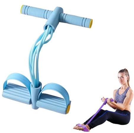 Bande de Résistance Musculation 6 Tubes,Bande Resistance Fitness (Bleu)
