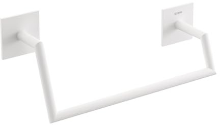 Porte-serviette anneau blanc mat (25,5 x 10 x 7 cm)