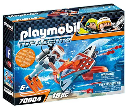 PLAYMOBIL 70004 Top Agents Spy Team Underwater Wing,
