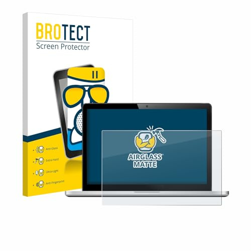BROTECT 15.6 Entspiegelungs Schutzglas für Notebooks mit 15,6 Zoll (345 x 194 mm, 16:9) Schutzfolie Panzer Folie Glas Matt [Kratzfest 9H]