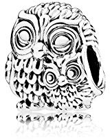 FGT Owl Family Charm fits Pandora Moments Bracelets Mother Daughter Sterling Silver S925 Bead
