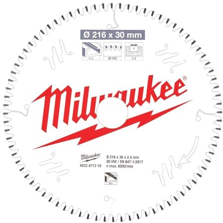 Milwaukee Disco MS Alu 216x30x2.4x80 TCG Neg. Saw Blade