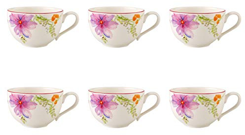 Villeroy & Boch Mariefleur Basic 6er Set Kaffeetassen für 150ml aus Porzellan