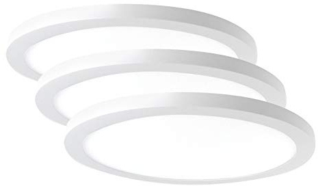 Xtend EcoLight 3x LED Aufbaupanel Warmweiß 3000K dimmbar Triac 2200lm rund Ø290mm 24W Deckenleuchte Netzteil PLm4.0