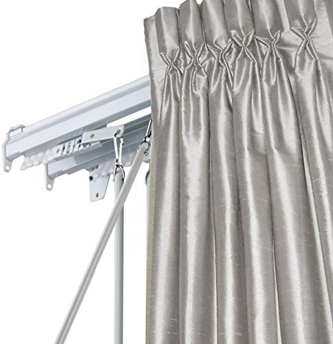 A&F Rod Décor - Baton Draw Double White Traverse 48-84 inch