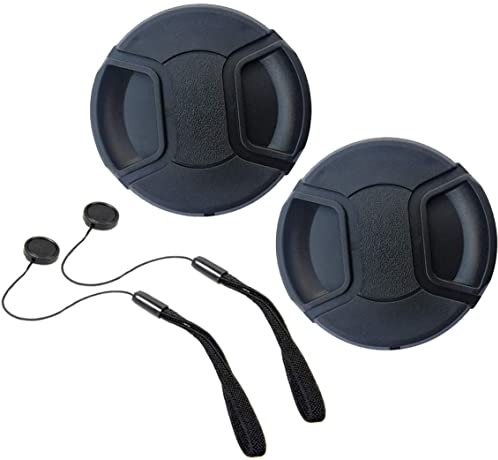58mm Lens Cap Cover for Fuji Fujifilm Fujinon XF 18-55mm XF18-55mm f/2.8-4 R LM OIS(Not for MKX18-55mmT2.9),XF 33mmF1.4 R LM WR Lens,HUIPUXIANG [2 Pack]