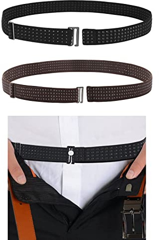 SUOSDEY Hemd Bleiben Gürtel, halten Business Hemd versteckt für Mann Frauen, justierbarer Tuck Gürtel für ordentlichen Look