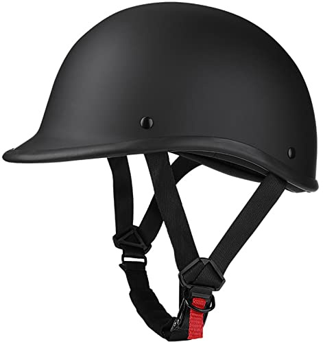 HZIH Demi Casque de Moto,Retro Casques Bols de Moto,Dot/ECE Homologué Casque Moto Demi-Jet pour Homme Femme Scooter Chopper Racing Mofa Vespa Casque de Moto F,XL=61-62cm