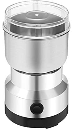 HUIOP Fraiseuse électrique polyvalente en acier inoxydable pour broyeur de grains de café, épices, herbes et noix